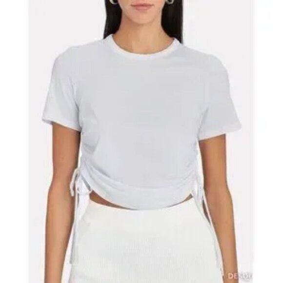 NWT Womens Veronica Beard White Tazi Tee T-Shirt Top XS RETAILS: $140- COLOR: WH - Picture 1 of 8